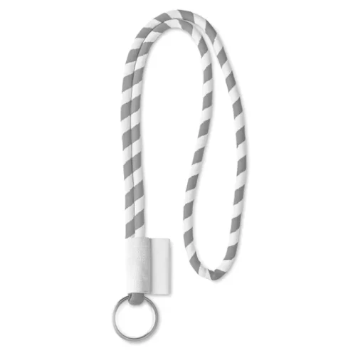 Gift Campaign Lanyard personalizzato porta badge bicolore ø7mm Tube Stripes> Lanyard E Porta Badge Personalizzati