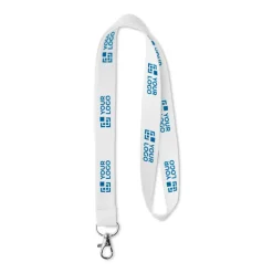 Gift Campaign Lanyard porta badge con logo in cotone organico per eventi Cotton> Lanyard E Porta Badge Personalizzati