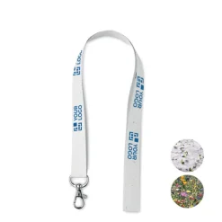 Gift Campaign Lanyard porta badge in carta riciclata con semi di fiori selvatici></noscript> Lanyard E Porta Badge Personalizzati