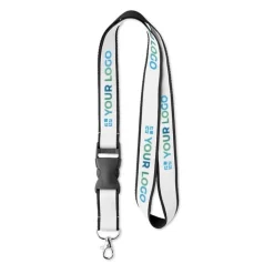 Gift Campaign Lanyard portabadge con fettuccia satinata e fibbia Double Sublim Plus> Lanyard E Porta Badge Personalizzati