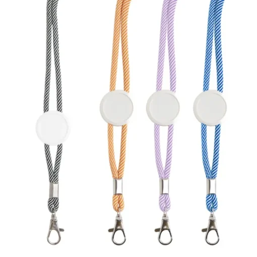 Gift Campaign Lanyard promozionale moderno tubolare in poliestere con moschettone> Lanyard E Porta Badge Personalizzati