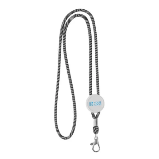 Gift Campaign Lanyard promozionale moderno tubolare in poliestere con moschettone> Lanyard E Porta Badge Personalizzati