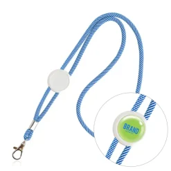 Gift Campaign Lanyard promozionale moderno tubolare in poliestere con moschettone></noscript> Lanyard E Porta Badge Personalizzati
