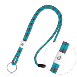 Gift Campaign Lanyard tubolare in terilene con design a righe chiusura di sicurezza> Lanyard E Porta Badge Personalizzati