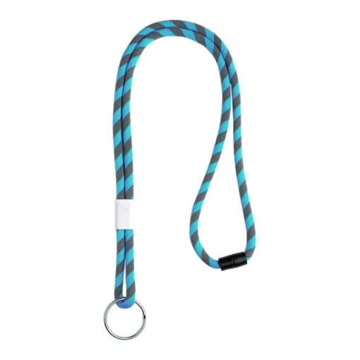 Gift Campaign Lanyard tubolare in terilene con design a righe chiusura di sicurezza> Lanyard E Porta Badge Personalizzati