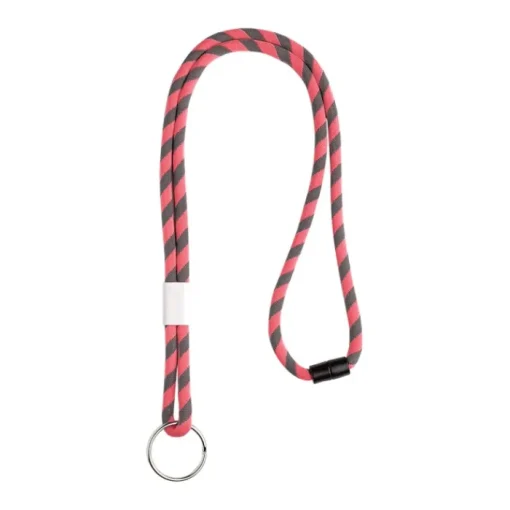 Gift Campaign Lanyard tubolare in terilene con design a righe chiusura di sicurezza> Lanyard E Porta Badge Personalizzati
