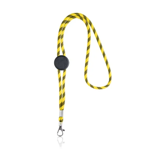 Gift Campaign Lanyard tubolare sostenibile in rPET con design a righe alternate> Lanyard E Porta Badge Personalizzati