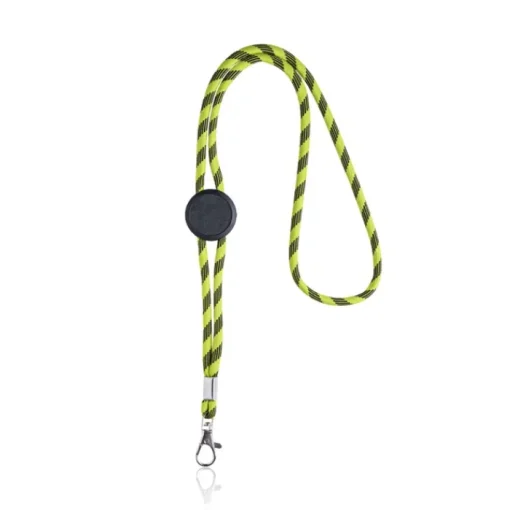 Gift Campaign Lanyard tubolare sostenibile in rPET con design a righe alternate> Lanyard E Porta Badge Personalizzati