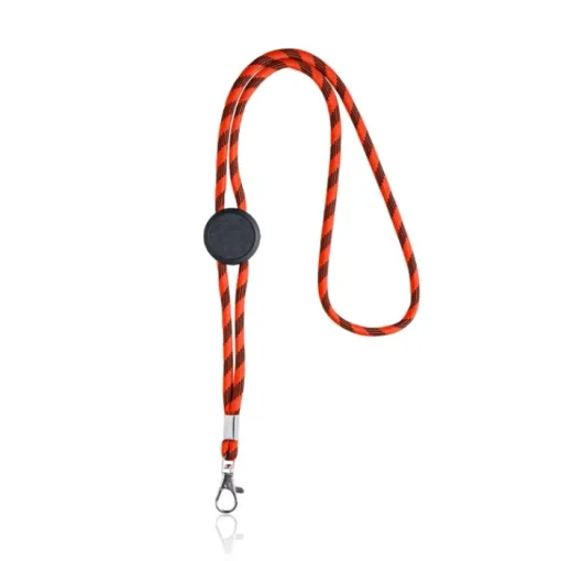 Gift Campaign Lanyard tubolare sostenibile in rPET con design a righe alternate> Lanyard E Porta Badge Personalizzati
