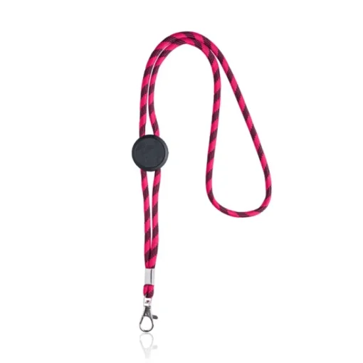 Gift Campaign Lanyard tubolare sostenibile in rPET con design a righe alternate> Lanyard E Porta Badge Personalizzati