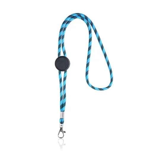 Gift Campaign Lanyard tubolare sostenibile in rPET con design a righe alternate> Lanyard E Porta Badge Personalizzati