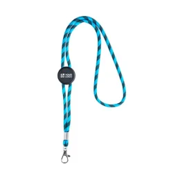 Gift Campaign Lanyard tubolare sostenibile in rPET con design a righe alternate></noscript> Lanyard E Porta Badge Personalizzati