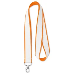 Gift Campaign Lanyards in poliestere con fettuccia satinata sublimata Double Sublim></noscript> Lanyard E Porta Badge Personalizzati