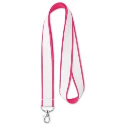 Gift Campaign Lanyards in poliestere con fettuccia satinata sublimata Double Sublim></noscript> Lanyard E Porta Badge Personalizzati