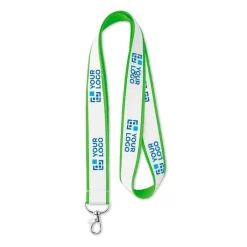 Gift Campaign Lanyards in poliestere con fettuccia satinata sublimata Double Sublim></noscript> Lanyard E Porta Badge Personalizzati