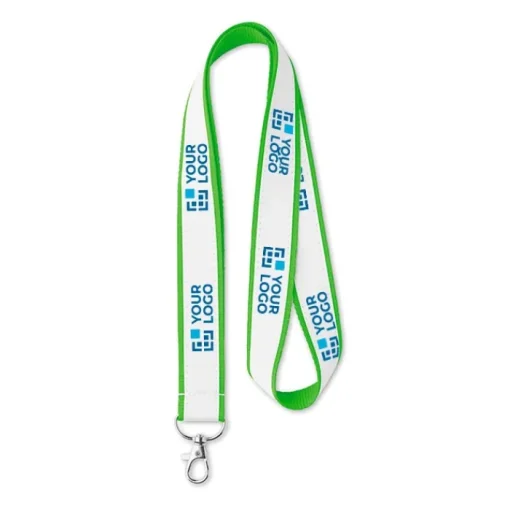Gift Campaign Lanyards in poliestere con fettuccia satinata sublimata Double Sublim> Lanyard E Porta Badge Personalizzati
