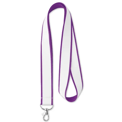 Gift Campaign Lanyards in poliestere con fettuccia satinata sublimata Double Sublim> Lanyard E Porta Badge Personalizzati