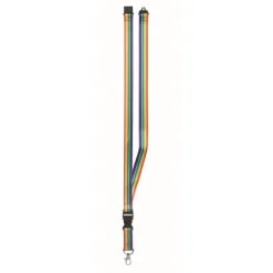 Gift Campaign Lanyards porta badge antistrozzo con fibbia a stacco Rainbow RPET> Lanyard E Porta Badge Personalizzati