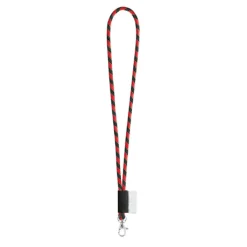 Gift Campaign Lanyards porta badge personalizzati a consegna rapida Tube Stripes Dark> Lanyard E Porta Badge Personalizzati