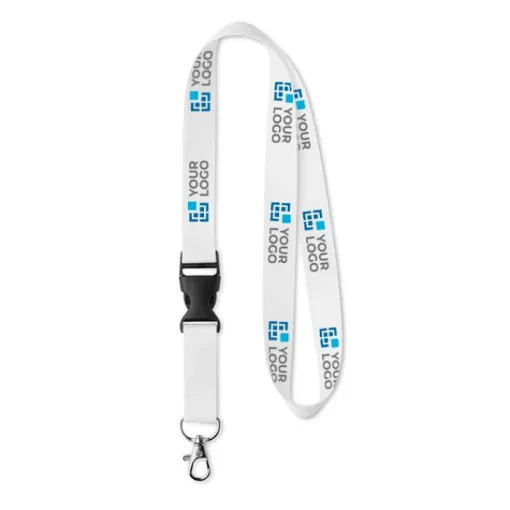 Gift Campaign Lanyards portabadge personalizzati ecologici con fibbia RPET Plus> Lanyard E Porta Badge Personalizzati