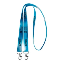 Gift Campaign Lanyards sublimatico con doppio moschettone in poliestere Duo Sublim> Lanyard E Porta Badge Personalizzati