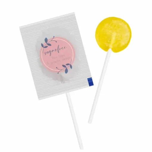 Gift Campaign Lecca lecca senza zucchero in 9 gusti con incarto personalizzato> Lecca-Lecca