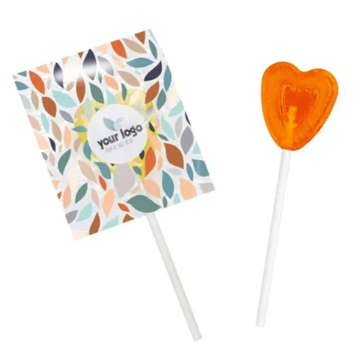 Gift Campaign Lecca-lecca piatto a forma di cuore> Lecca-Lecca