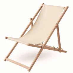 Gift Campaign Lettino in legno con posizioni diverse Sedia da spiaggia relax></noscript> Gadget Da Mare