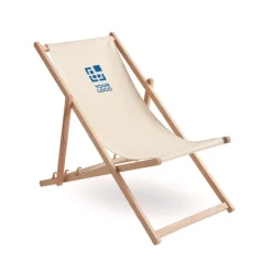 Gift Campaign Lettino in legno con posizioni diverse Sedia da spiaggia relax></noscript> Gadget Da Mare