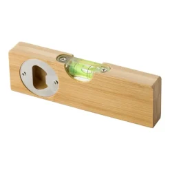 Gift Campaign Livella professionale in bambù pubblicitaria con apribottiglie DIY> Altri Attrezzi