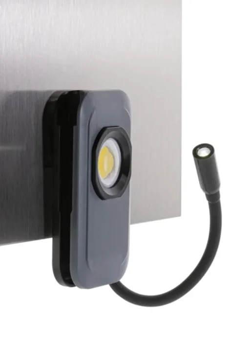 Gift Campaign Luce da lavoro in plastica riciclata con luce COB e LED estensibile> Torce