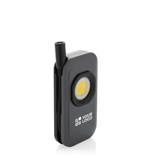 Gift Campaign Luce da lavoro in plastica riciclata con luce COB e LED estensibile> Torce