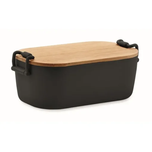 Gift Campaign Lunch box con coperchio in bambù e chiusura laterale a clip 700ml> Porta Pranzo