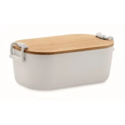 Gift Campaign Lunch box con coperchio in bambù e chiusura laterale a clip 700ml> Porta Pranzo