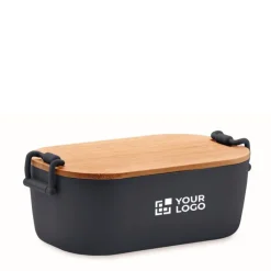 Gift Campaign Lunch box con coperchio in bambù e chiusura laterale a clip 700ml></noscript> Porta Pranzo