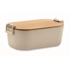 Gift Campaign Lunch box con coperchio in bambù e chiusura laterale a clip 700ml></noscript> Porta Pranzo