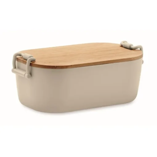 Gift Campaign Lunch box con coperchio in bambù e chiusura laterale a clip 700ml> Porta Pranzo