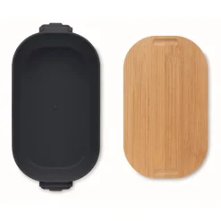Gift Campaign Lunch box con coperchio in bambù e chiusura laterale a clip 700ml></noscript> Porta Pranzo