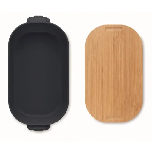 Gift Campaign Lunch box con coperchio in bambù e chiusura laterale a clip 700ml> Porta Pranzo