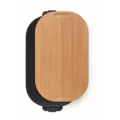 Gift Campaign Lunch box con coperchio in bambù e chiusura laterale a clip 700ml></noscript> Porta Pranzo