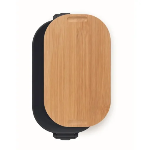 Gift Campaign Lunch box con coperchio in bambù e chiusura laterale a clip 700ml> Porta Pranzo