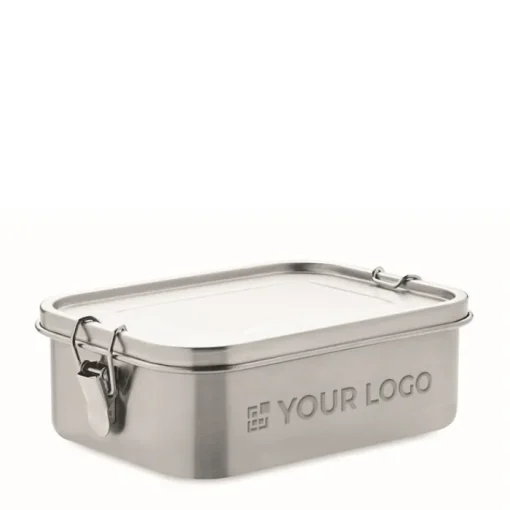 Gift Campaign Lunch box con logo e separatore interno in acciaio 1,2L Inox Space> Porta Pranzo