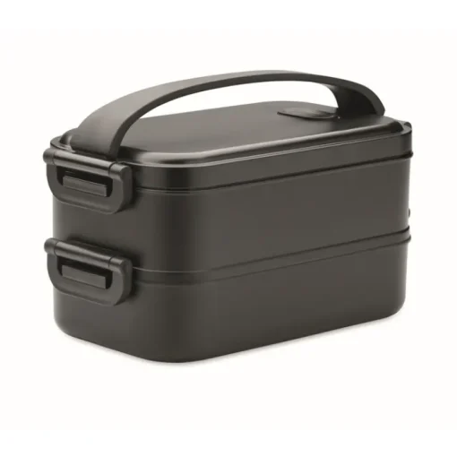 Gift Campaign Lunch box doppio scomparto in PP riciclato e coperchio ermetico 1600ml> Porta Pranzo