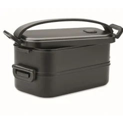 Gift Campaign Lunch box doppio scomparto in PP riciclato e coperchio ermetico 1600ml> Porta Pranzo