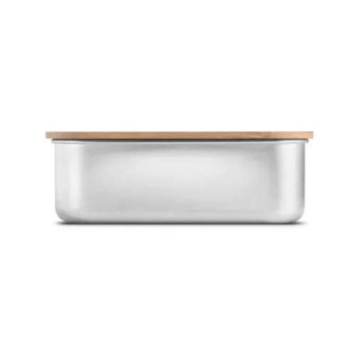 Gift Campaign Lunch box ermetico in acciaio inox e bambù con elastico 800ml Scandi> Porta Pranzo