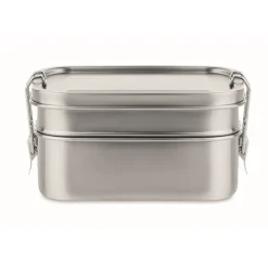 Gift Campaign Lunch box in acciaio inossidabile con 2 scomparti 1,2L Double></noscript> Porta Pranzo