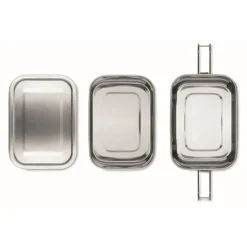 Gift Campaign Lunch box in acciaio inossidabile con 2 scomparti 1,2L Double></noscript> Porta Pranzo