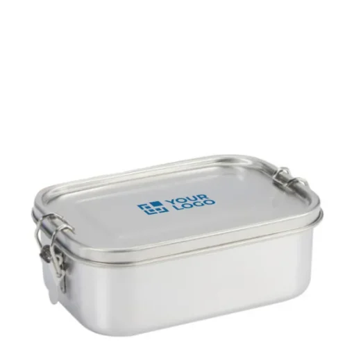 Gift Campaign Lunch box in acciaio inossidabile riciclato con logo da 750 ml> Porta Pranzo