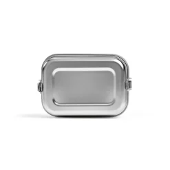Gift Campaign Lunch box in acciaio inox riciclato satinato con fibbie laterali 1,05l> Porta Pranzo