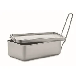 Gift Campaign Lunch box in acciaio inox con manico estraibile da 750ml> Porta Pranzo
